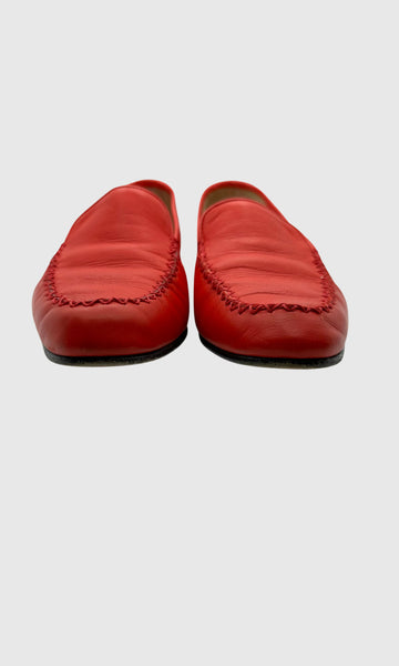 RADIANT RED ESCADA LOAFERS • Women's size US 6.5