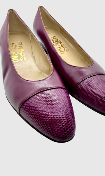 FERRAGAMO PURPLE LOAFERS • Women's size US 7