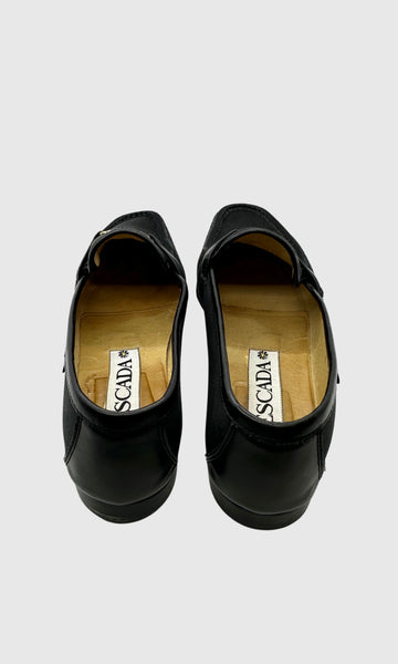 BLACK NIGHT ESCADA LOAFERS • Women's size US 6