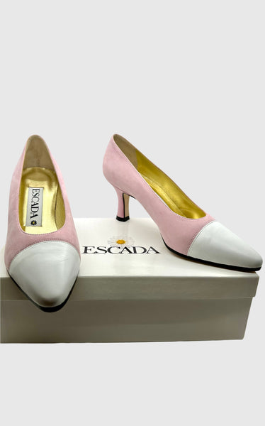 PINK ESCADA HEELS • Women's size US 6.5