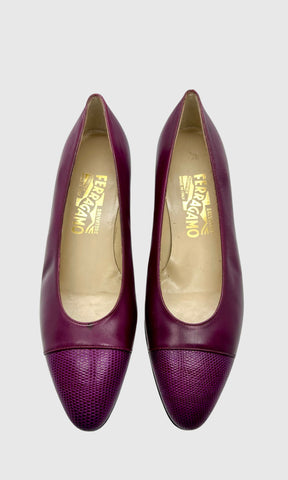 FERRAGAMO PURPLE LOAFERS • Women's size US 7