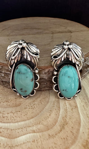 MARY ELLEN Sterling Silver and Turquoise Earrings