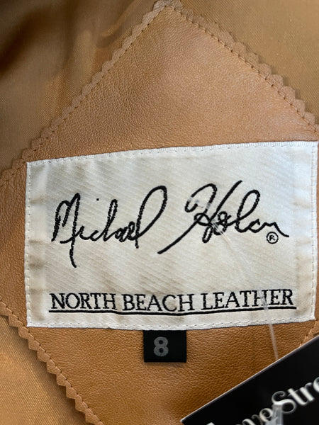 NORTH BEACH LEATHER Michael Hoban 90s Leather Blazer, Small / Medium