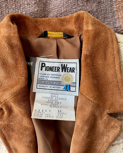 PIONEER WEAR 70s Suede Fringe Jacket • Med Large