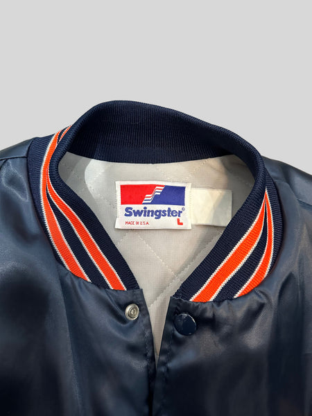 GO BEARS GO! 1980s Chicago Bears Swingster Starter Jacket, Size Medium Large