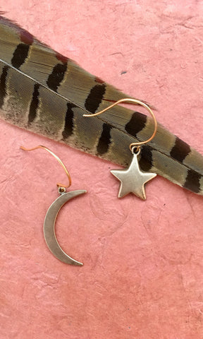 GASPARIAN Moon Star Earrings