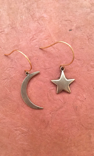 GASPARIAN Moon Star Earrings