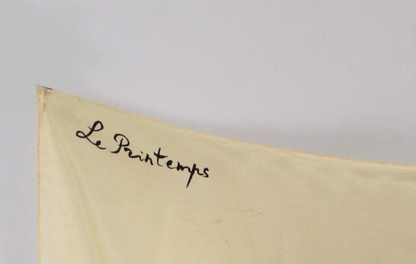 YVES SAINT LAURENT Le Printemps 70s Large Parisian Silk Scarf