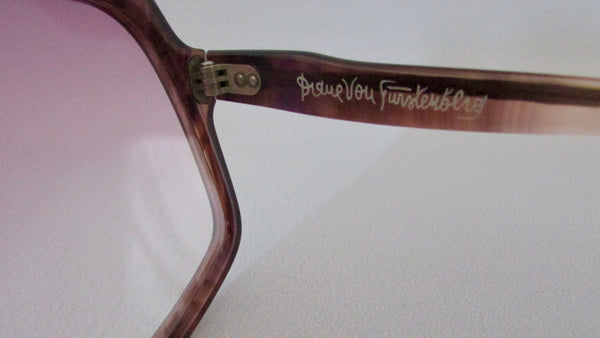 DIANE VON FURSTENBERG 70s Oversized Gradient Sunglasses