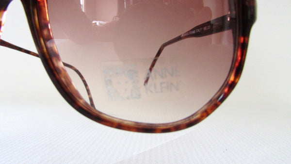 ANNE KLEIN Vintage 70s Oversized Aviator Style Sunglasses | Made in Italy