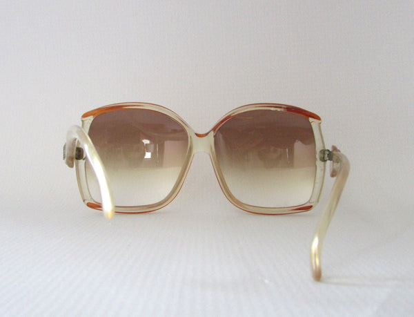 EMILIO PUCCI 70s Oversized Gradient Ombre Sunglasses, Made in France
