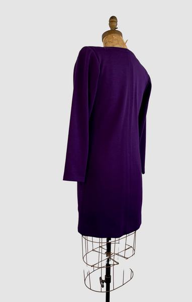 SAINT LAURENT Rive Gauche Vintage 80s Dress, Size 42 Medium