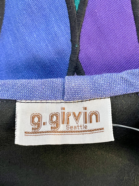 GRETCHEN GIRVIN CLANCY 70s Colorblock Patchwork Applique Vest, Medium