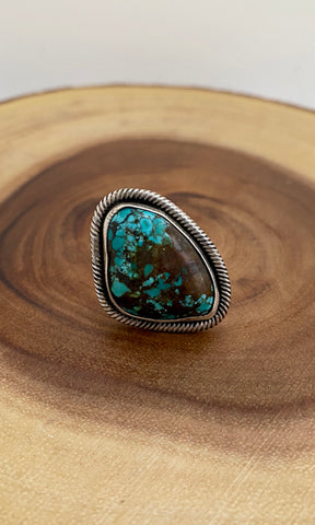 TWISTED UP Chimney Butte Sterling Silver & Turquoise Ring | Size 6 1/4