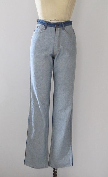 GUESS Georges Marciano Paris 80s Two Tone Stone Wash Jeans, Size Medium