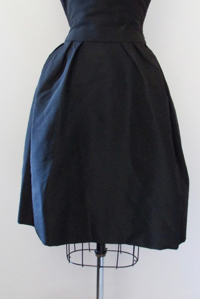 CHRISTIAN DIOR 50s Paris Boutique Little Black Dress, Small Love Street Vintage CHRISTIAN DIOR 50s Paris Boutique Little Black Dress, Small Love Street Vintage