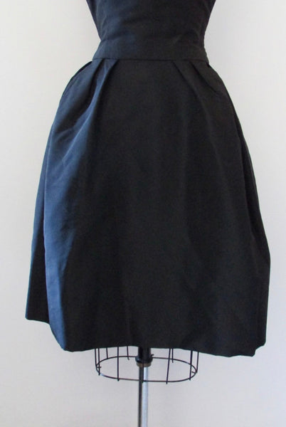 CHRISTIAN DIOR 50s Paris Boutique Little Black Dress, Small