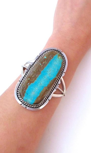 STONE IN LOVE Statement Sterling & Royston Turquoise Cuff
